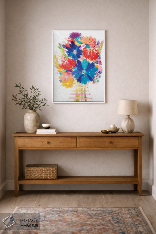 تابلو دکوراتیو دسته گل سوم اثر اتاوی - D1W