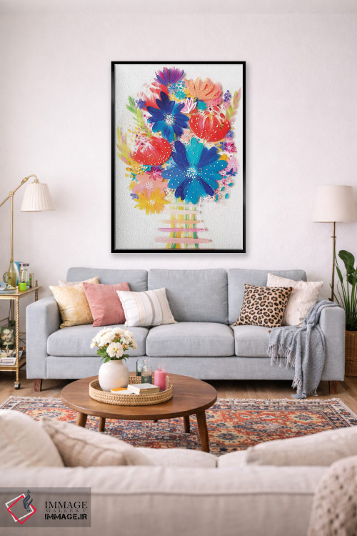 تابلو دکوراتیو دسته گل سوم اثر اتاوی - D2B