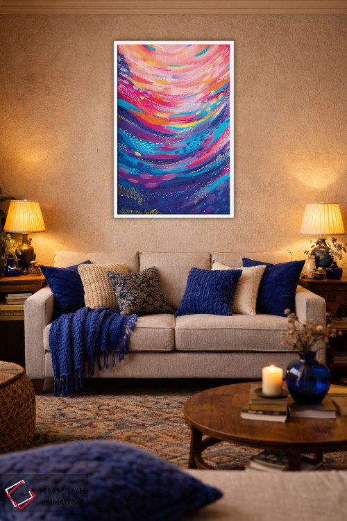 تابلو انتزاعی شماره ۳۴ اثر اتاوی - D3W