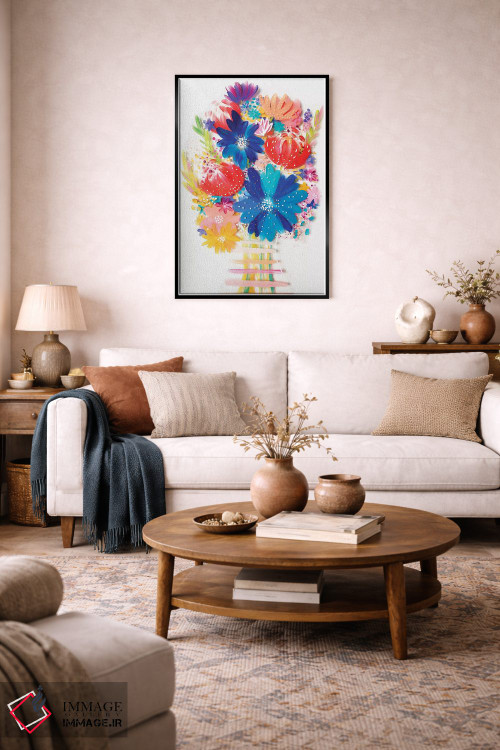 تابلو دکوراتیو دسته گل سوم اثر اتاوی - D4B