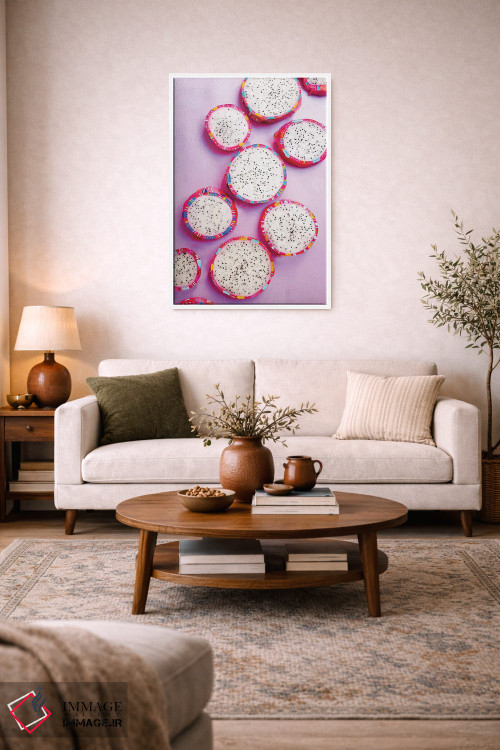 تابلو مینیمال میوه اژدها اثر اتاوی - D3W