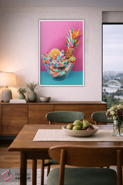 تابلو دکوراتیو کاسه میوه اثر اتاوی - D5W