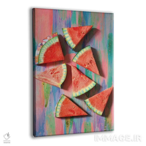 تابلو دکوراتیو هندوانه اول اثر اتاوی - نمای پرسپکتیو محصول