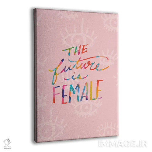 تابلو دکوراتیو آینده زنانه است اثر اتاوی - نمای پرسپکتیو محصول