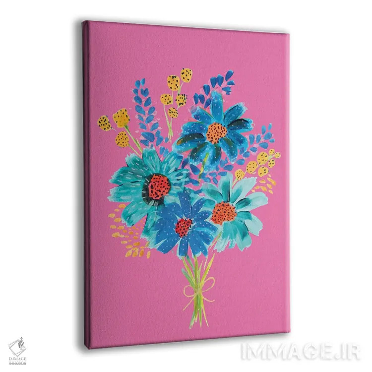 تابلو دکوراتیو دسته گل ششم اثر اتاوی - نمای پرسپکتیو محصول