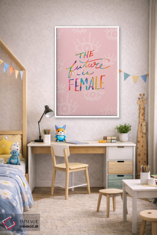 تابلو دکوراتیو آینده زنانه است اثر اتاوی - D1W