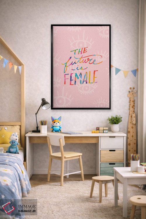 تابلو دکوراتیو آینده زنانه است اثر اتاوی - D2B
