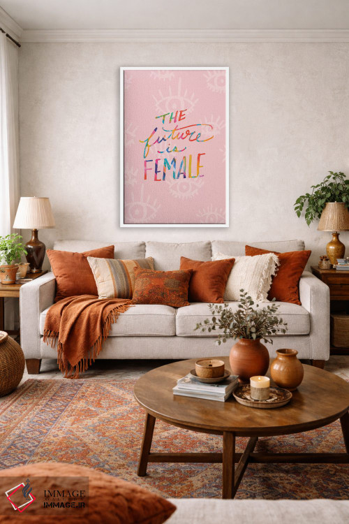 تابلو دکوراتیو آینده زنانه است اثر اتاوی - D3W