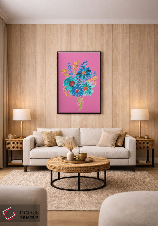 تابلو دکوراتیو دسته گل ششم اثر اتاوی - D1B