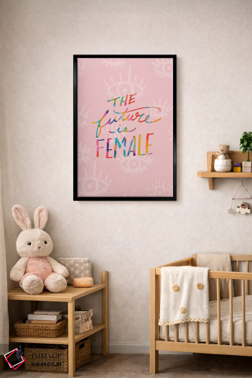 تابلو دکوراتیو آینده زنانه است اثر اتاوی - D4B
