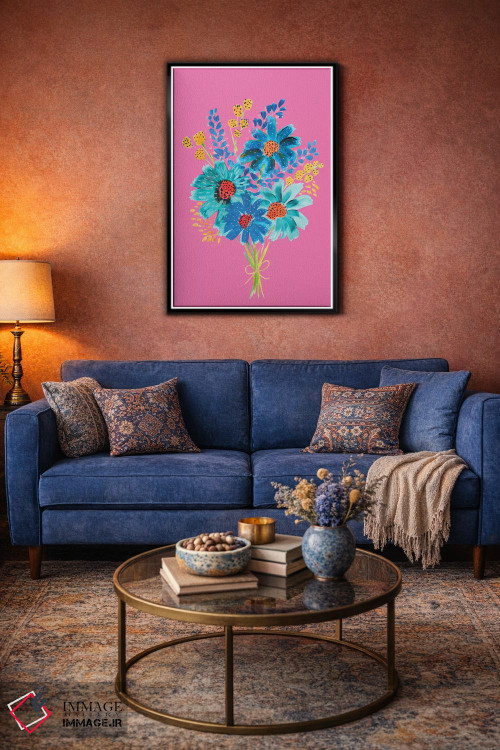 تابلو دکوراتیو دسته گل ششم اثر اتاوی - D3B