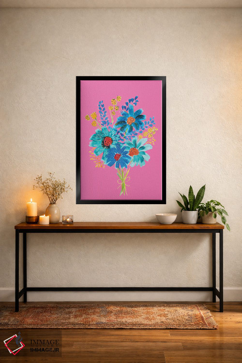 تابلو دکوراتیو دسته گل ششم اثر اتاوی - D4B