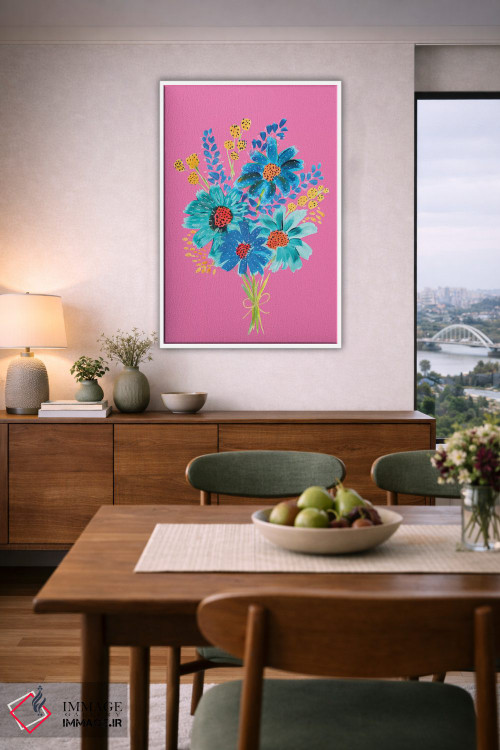 تابلو دکوراتیو دسته گل ششم اثر اتاوی - D5W