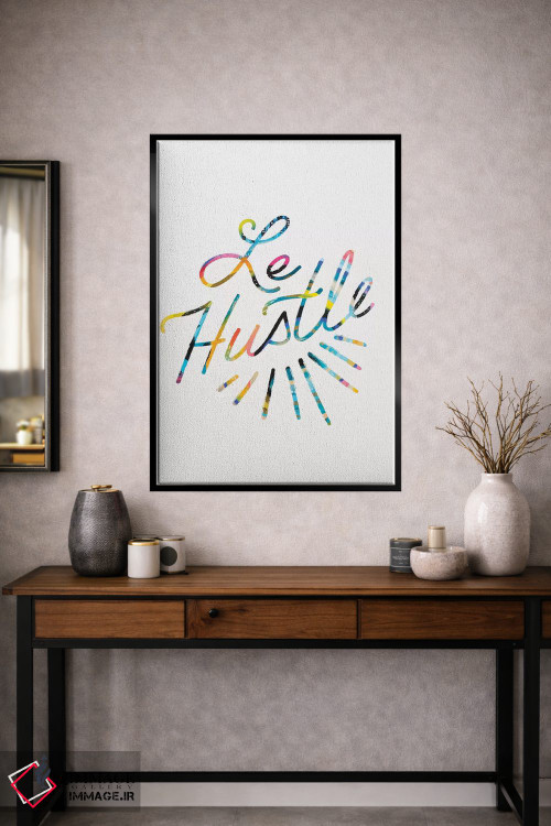 تابلو دکوراتیو تلاش اثر اتاوی - D1B