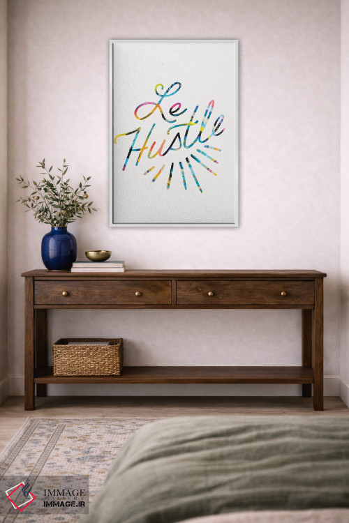 تابلو دکوراتیو تلاش اثر اتاوی - D5W