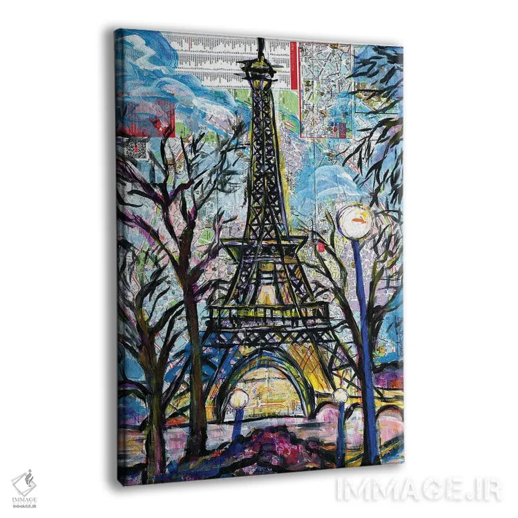 تابلو دکوراتیو برج ایفل اثر اورت اسپرویل - نمای پرسپکتیو محصول