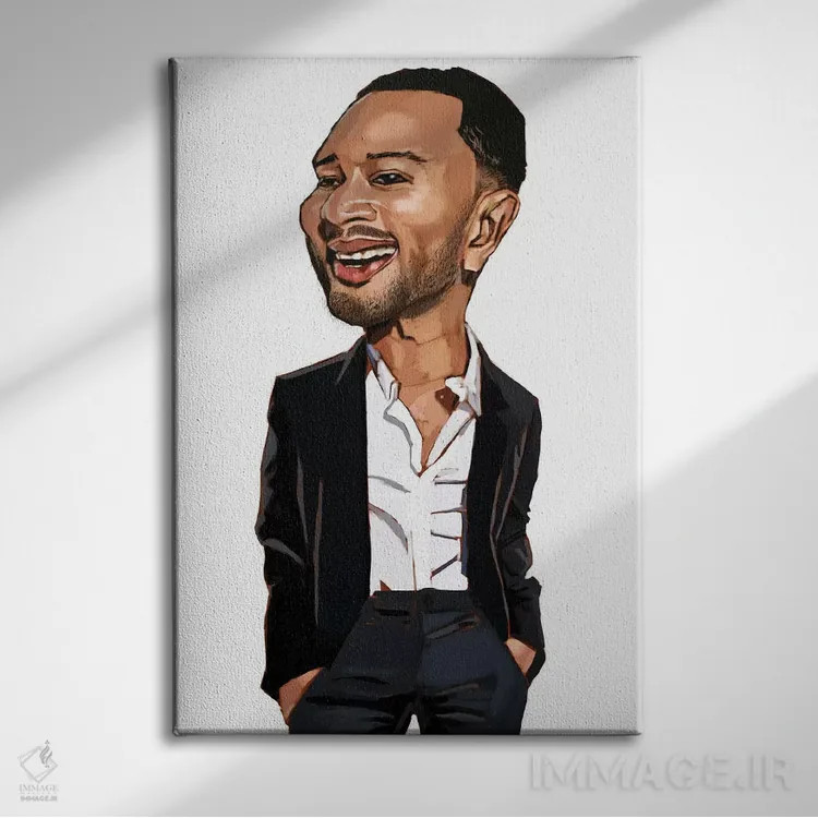 تابلو دکوراتیو جان لجند اثر ایوان ویلیامز - نمای روبهرو روی دیوار