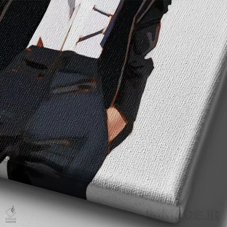 تابلو دکوراتیو جان لجند اثر ایوان ویلیامز - نمای نزدیک بافت بوم