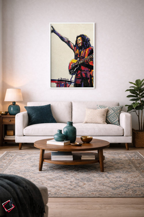 تابلو دکوراتیو باب مارلی اثر اورت اسپرویل - D3W