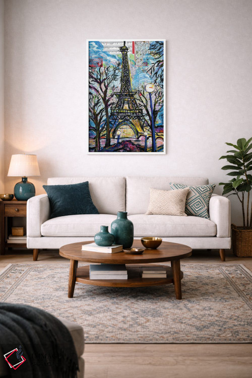 تابلو دکوراتیو برج ایفل اثر اورت اسپرویل - D4W