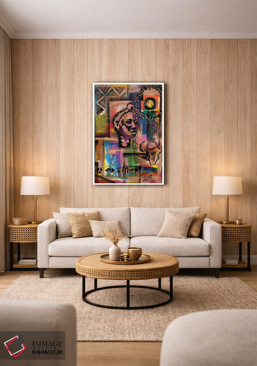 تابلو دکوراتیو ملکه مادر بنین اثر اورت اسپرویل - D1W