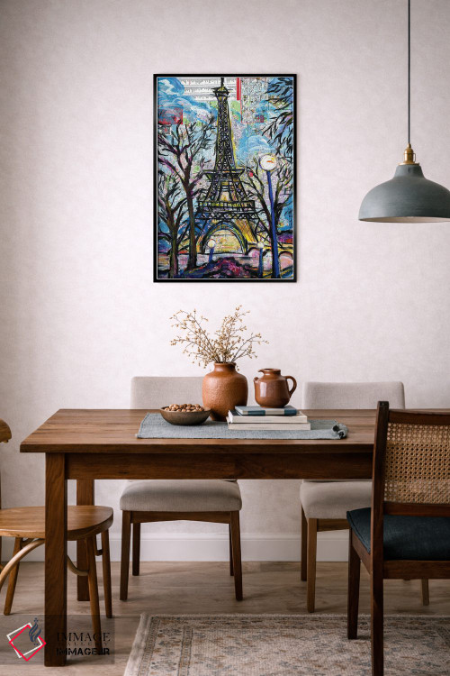 تابلو دکوراتیو برج ایفل اثر اورت اسپرویل - D6B