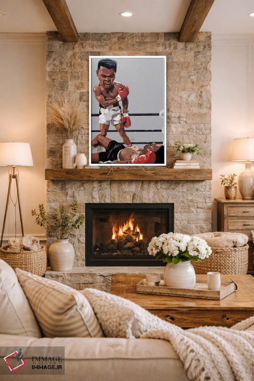 تابلو دکوراتیو مشت زنی علی اثر ایوان ویلیامز - D1W