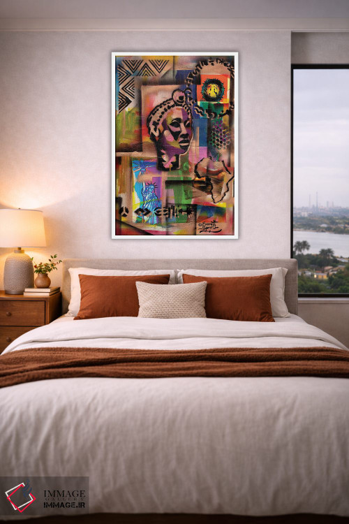 تابلو دکوراتیو ملکه مادر بنین اثر اورت اسپرویل - D3W