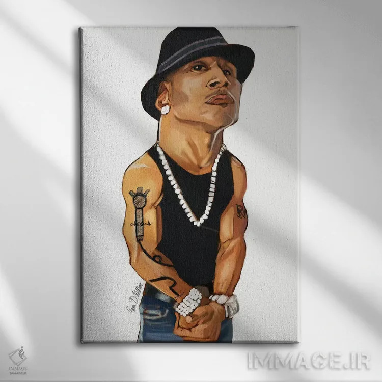 تابلو دکوراتیو ال ال کول جی اثر ایوان ویلیامز - نمای روبهرو روی دیوار