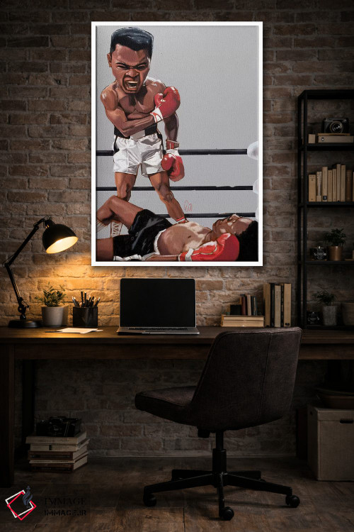 تابلو دکوراتیو مشت زنی علی اثر ایوان ویلیامز - D4W