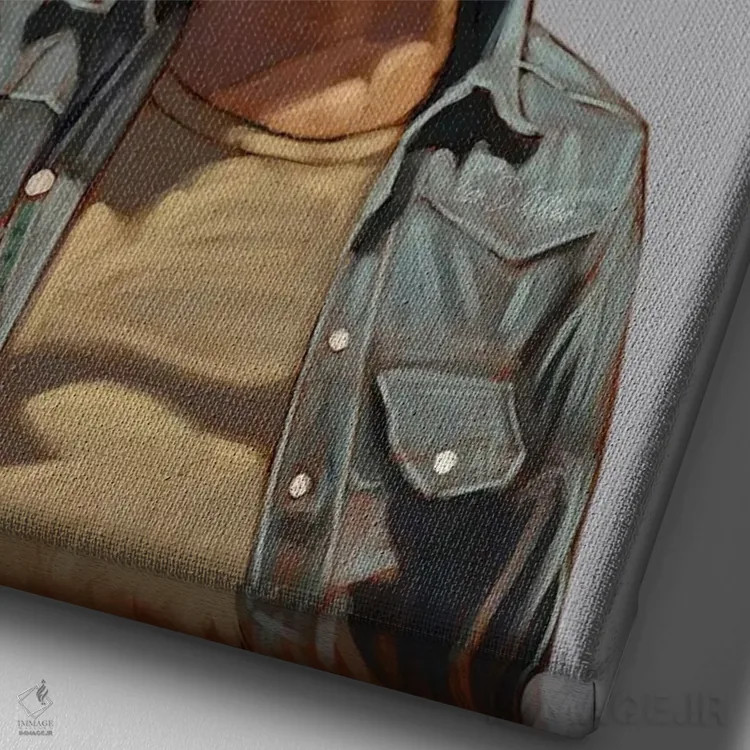 تابلو دکوراتیو ماروین اثر ایوان ویلیامز - نمای نزدیک بافت بوم