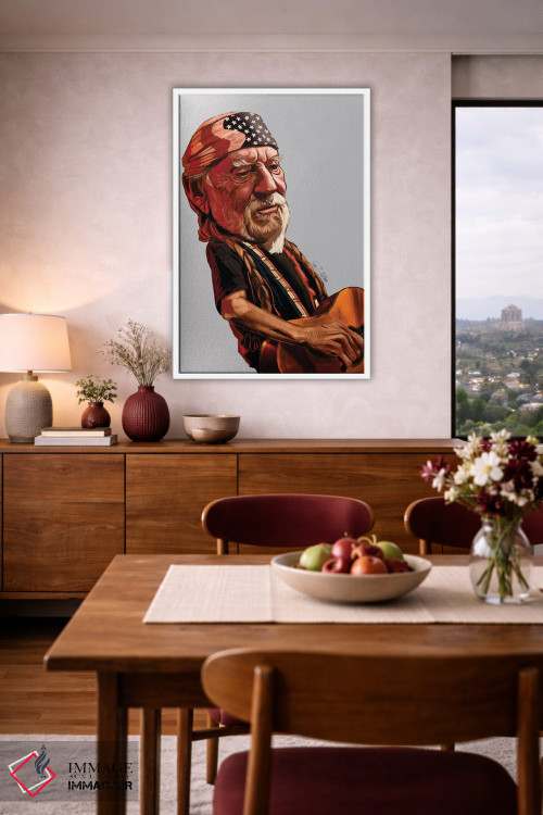 تابلو دکوراتیو ویلی نلسون اثر ایوان ویلیامز - D4W