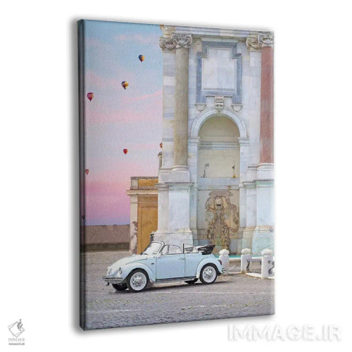 تابلو دکوراتیو کالسکه در رم اثر ارین سامر - نمای پرسپکتیو محصول