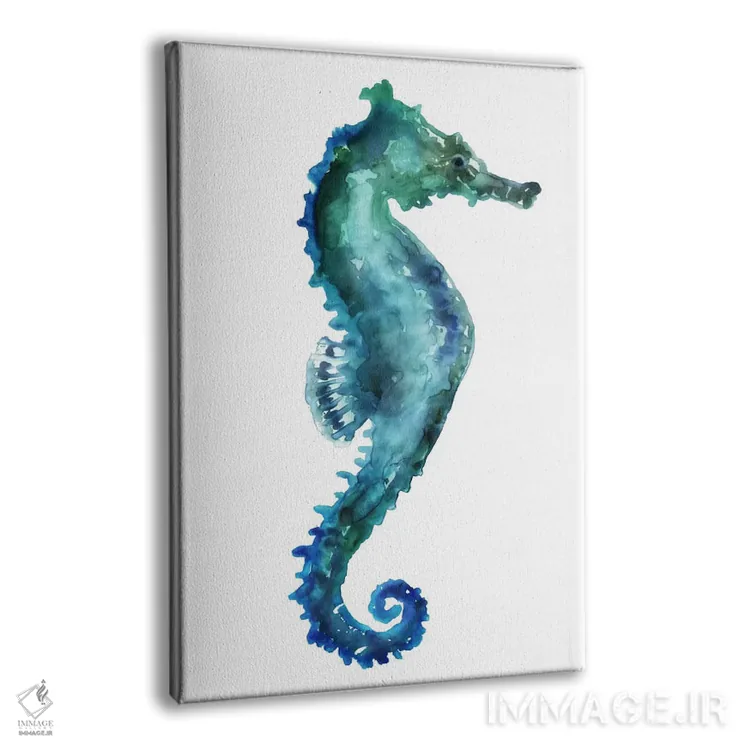 تابلو دکوراتیو اسب دریایی اثر ادوارد سلکرک - نمای پرسپکتیو محصول