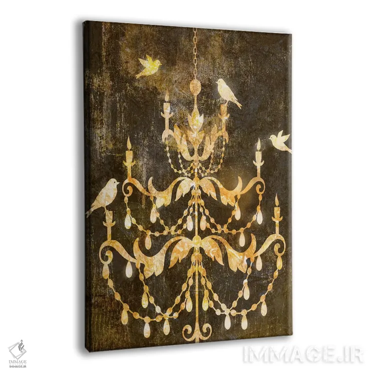 تابلو دکوراتیو تزئین طلایی فرسوده ۱ اثر ادوارد سلکرک - نمای پرسپکتیو محصول