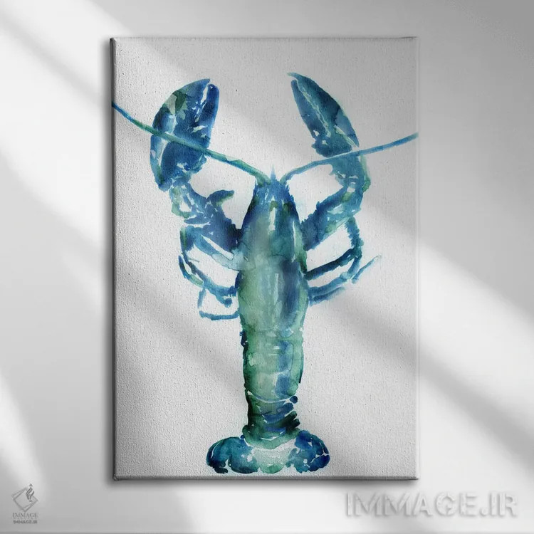 تابلو دکوراتیو خرچنگ دریایی اثر ادوارد سلکرک - نمای روبهرو روی دیوار