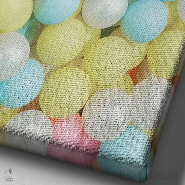 تابلو دکوراتیو گربه منشی اثر ارین سامر - نمای نزدیک بافت بوم