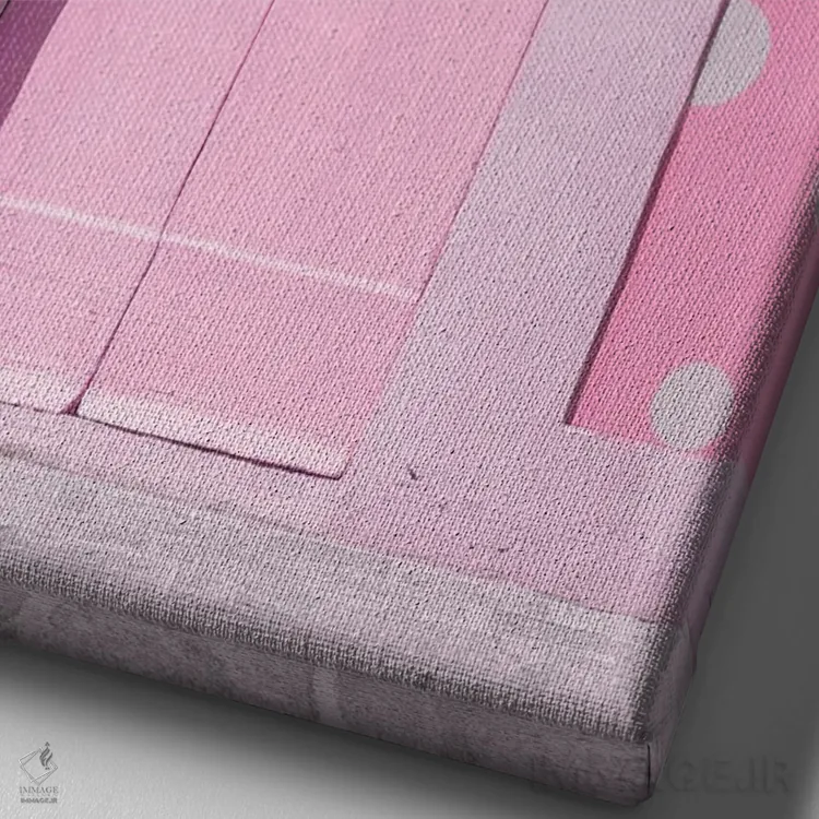 تابلو دکوراتیو عشق اینجا زندگی می کند اثر ارین سامر - نمای نزدیک بافت بوم