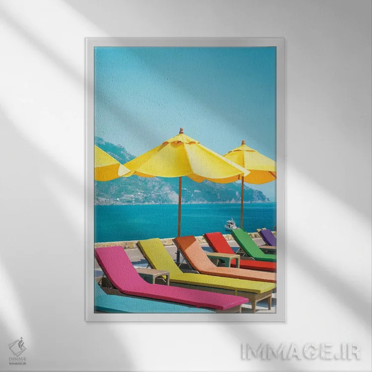 تابلو دکوراتیو آمالفی اثر ارین سامر - نمای قابدار سفید