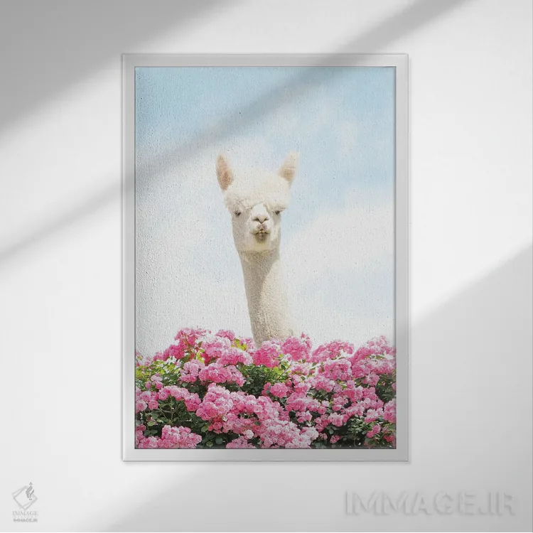 تابلو دکوراتیو در زدم برای سلام دادن اثر ارین سامر - نمای قابدار سفید