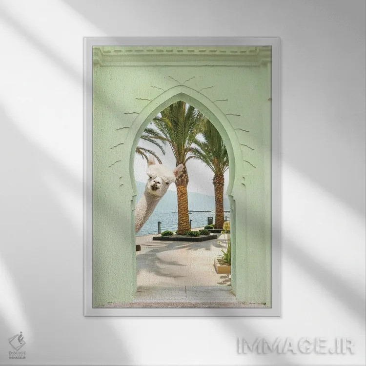 تابلو دکوراتیو قایم باشک اثر ارین سامر - نمای قابدار سفید