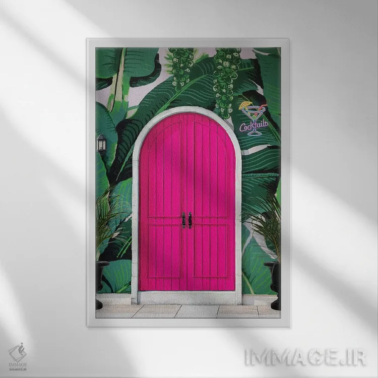 تابلو دکوراتیو سالن بهشتی اثر ارین سامر - نمای قابدار سفید