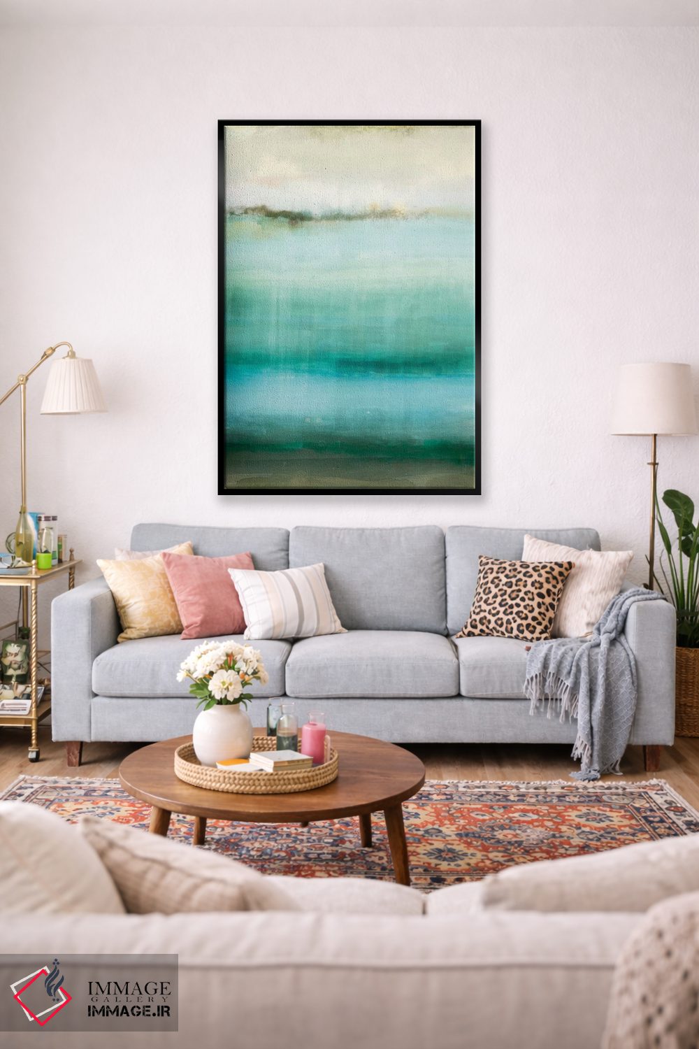 تابلو انتزاعی لاجورد اثر ادوارد سلکرک - D1B