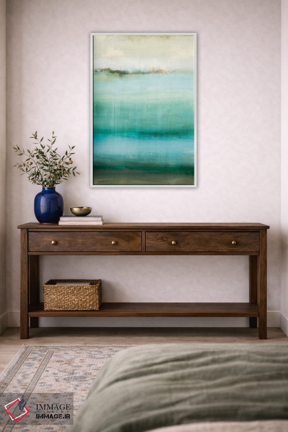 تابلو انتزاعی لاجورد اثر ادوارد سلکرک - D3W