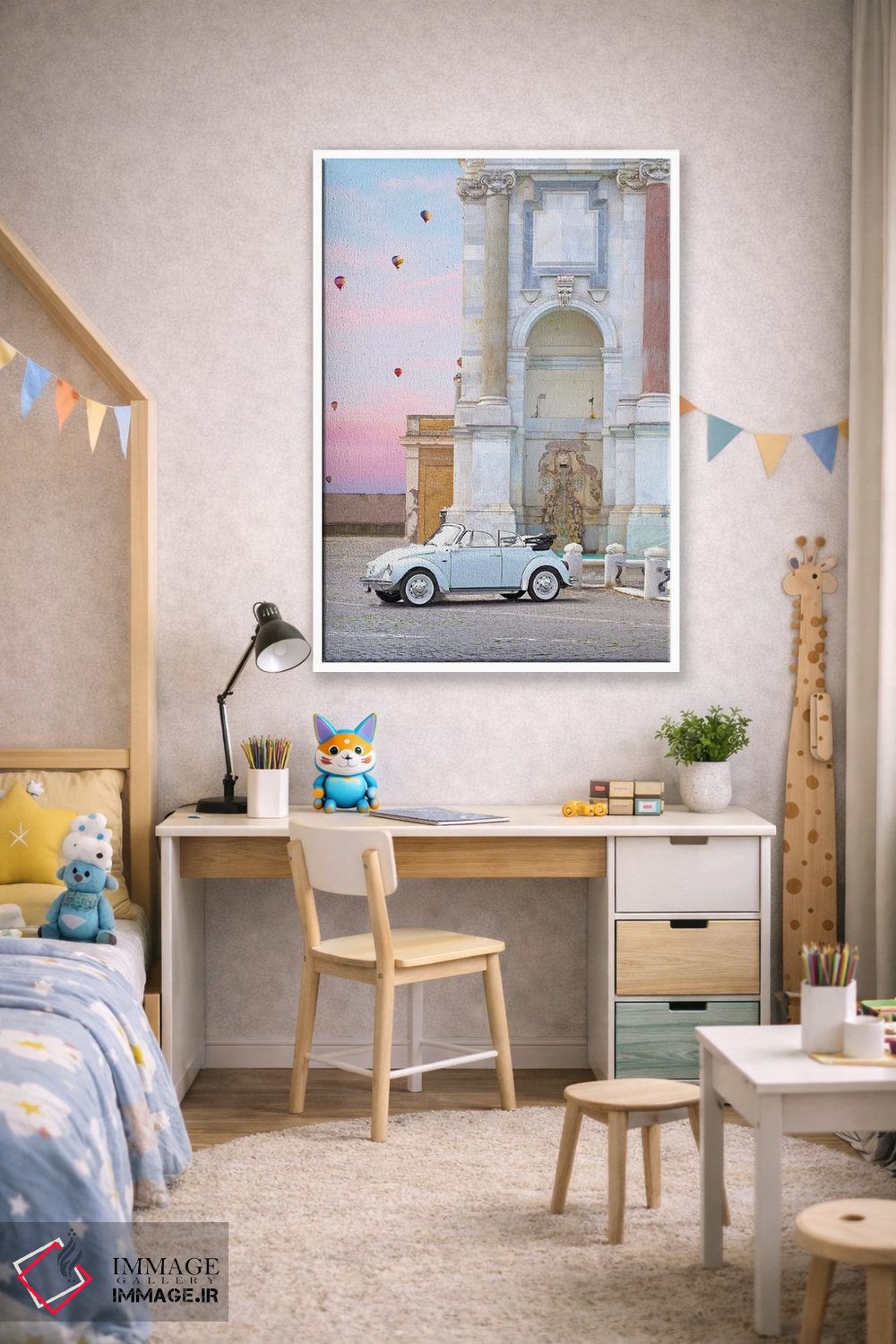 تابلو دکوراتیو کالسکه در رم اثر ارین سامر - D1W