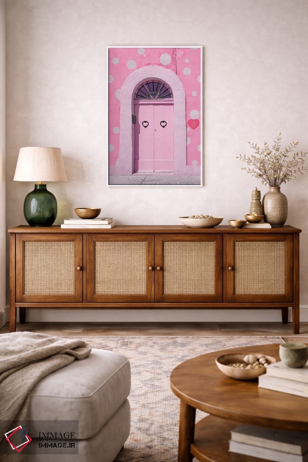 تابلو دکوراتیو عشق اینجا زندگی می کند اثر ارین سامر - D1W