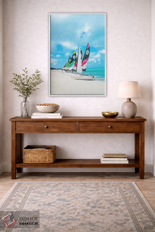 تابلو دکوراتیو قایق های رنگارنگ اثر ارین سامر - D1W