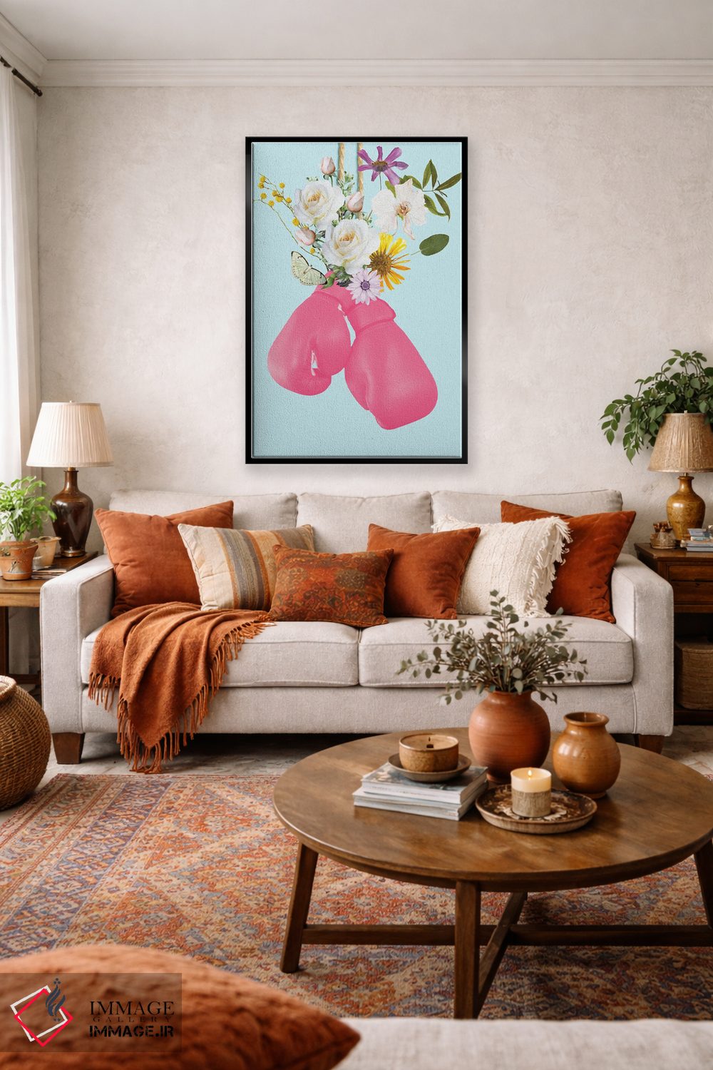 تابلو دکوراتیو قدرت گل اثر ادسون راموس - D1B