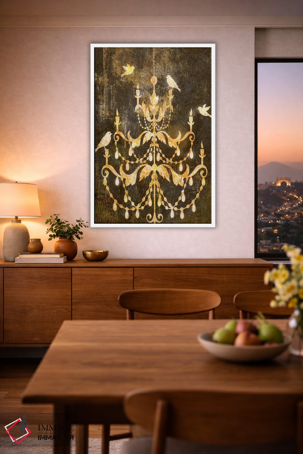 تابلو دکوراتیو تزئین طلایی فرسوده ۱ اثر ادوارد سلکرک - D1W