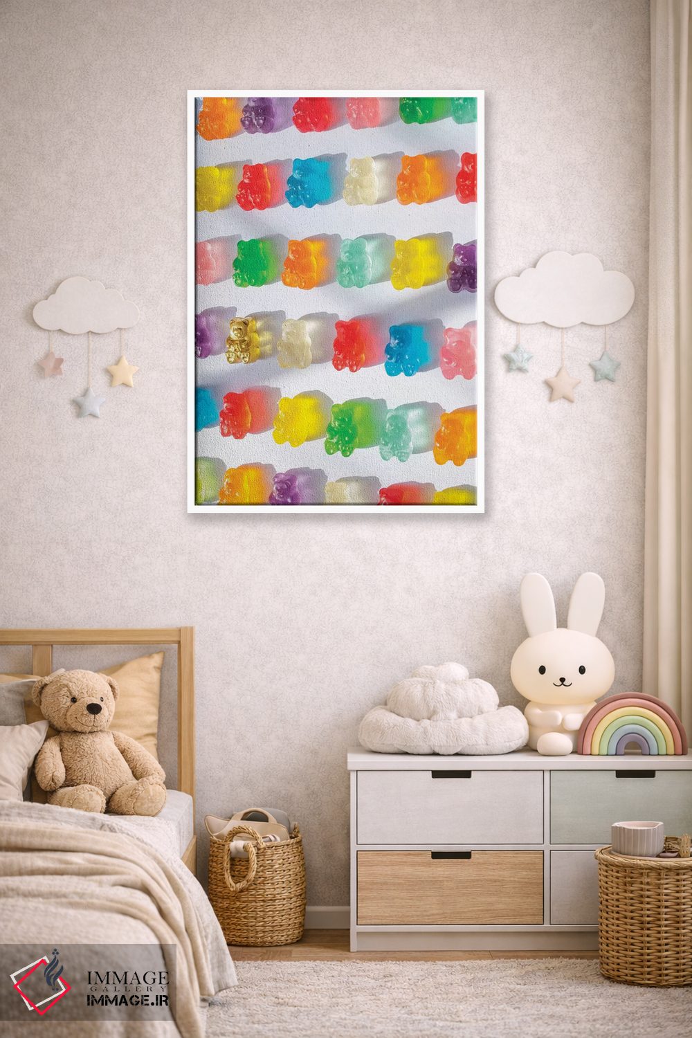 تابلو دکوراتیو آبنبات ژله ای شیشه نگاری اثر ارین سامر - D4W